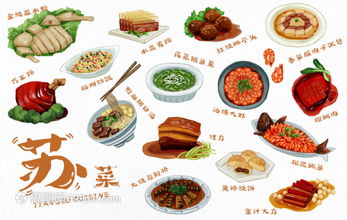 蘇菜江蘇特色手繪美食